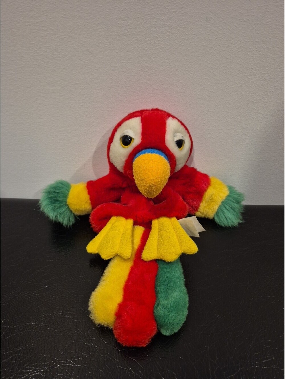 Lego Legoland Collection Hand Puppet Bird Red Green Yellow Parrot Plush Toy 15"